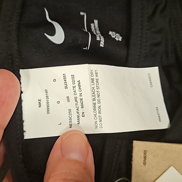 💕NIKE💕 U-Back One-Piece Swimsuit ~ Jet Black Large L NWT - Picture 11 of 12